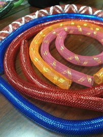 ROHS Cable Mesh Sleeve Fireproof And Halogen-Free , Braided Expandable Sleeve